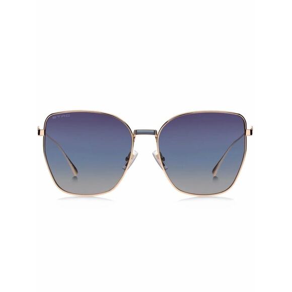New Etro ETRO0021/S 0000UY Rose Gold Frame Gradient Blue Lens Sunglasses main image 3